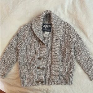 OshKosh B'gosh Textured Gray Kids Cardigan